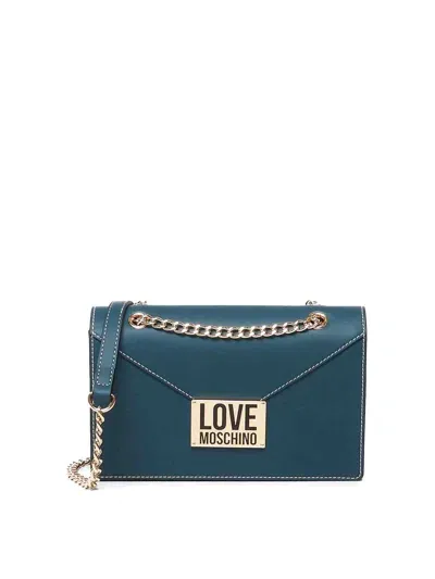 Love Moschino Logo In Verde