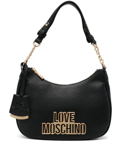 Love Moschino Logo-lettering Shoulder Bag In Black