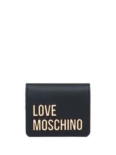 Love Moschino Logo-lettering Wallet In Black