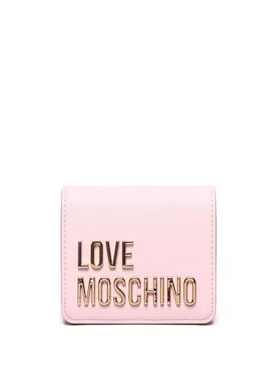 Love Moschino Logo-lettering Wallet In Pink