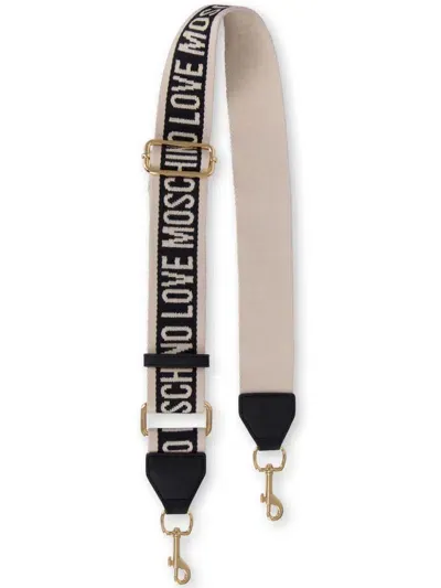 Love Moschino Logo Shoulder Strap In Black