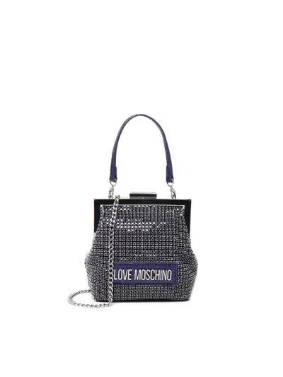 Love Moschino Retro Coin Purse Style Bag In Midnight