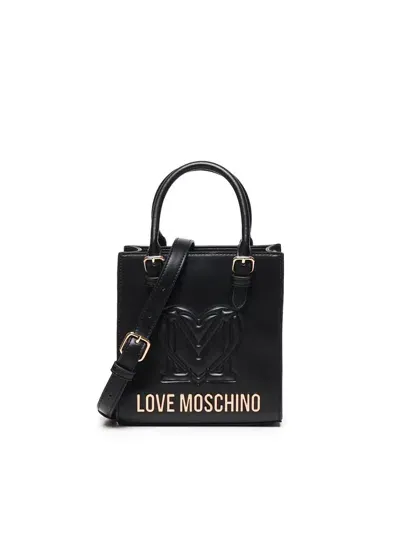 Love Moschino Shopping Tote Bag In Black