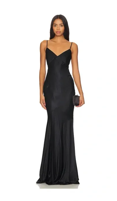 Lovers & Friends Anderson Gown In Black