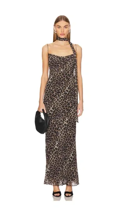 Lovers & Friends Atwood Maxi Dress In Liquid Leopard