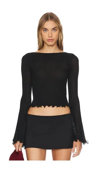 Lovers & Friends Clea Top In Black