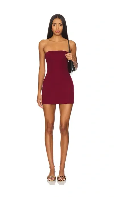 Lovers & Friends Drew Mini Dress In Burgundy