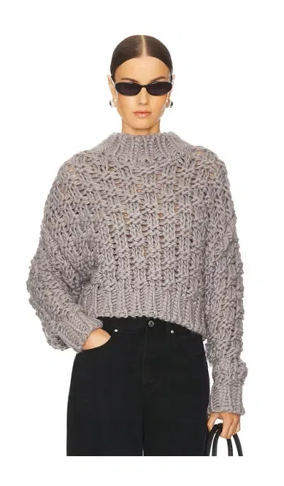 Lovers & Friends Jolene Knit Sweater In 헤더 그레이