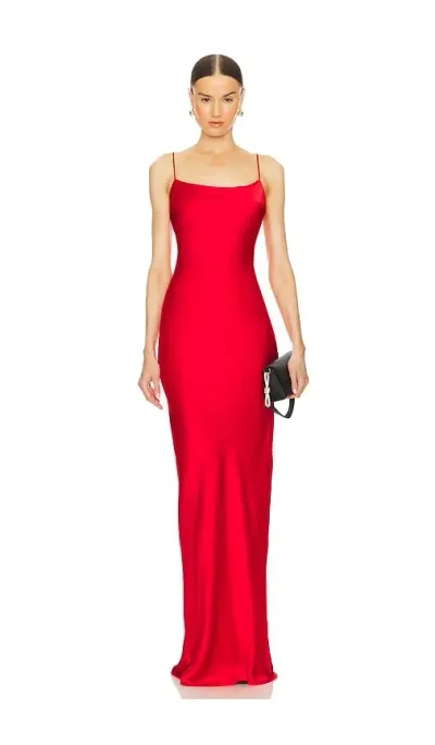 Lovers & Friends Mischa Gown In Bright Red