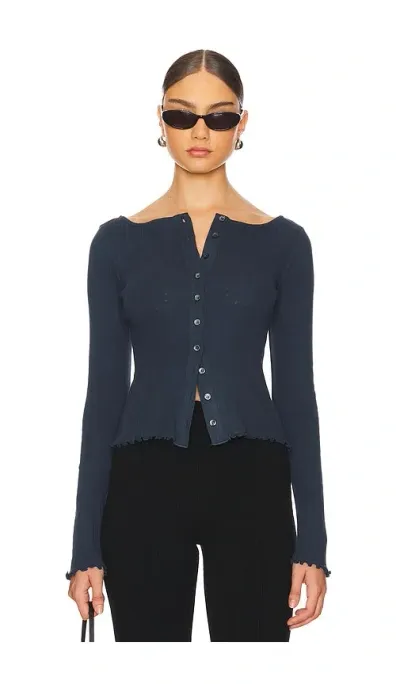 Lovers & Friends Naya Cardigan In Midnight Blue