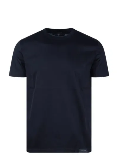 Low Brand Jersey Cotton Slim T-shirt In Blue