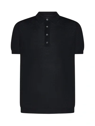 Low Brand Polo Shirt In Black