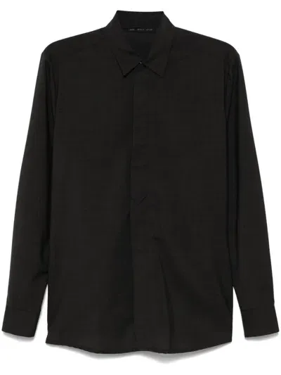 Low Brand Twill Shirt In Black