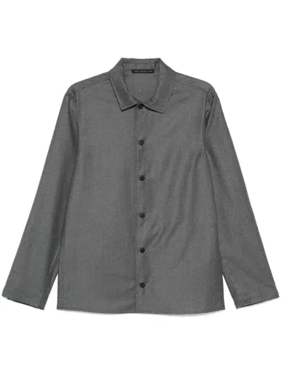 Low Brand Virgin Wool Shirt In Grey