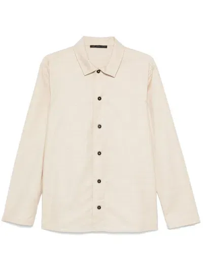 Low Brand Virgin Wool Shirt In Neutrals