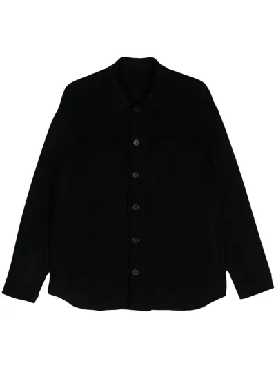 Low Brand Wool Shirt In Black