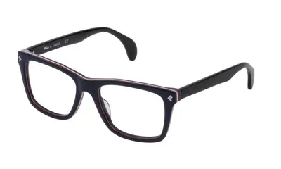 Lozza Eyeglasses In Striped Blue/white Azure