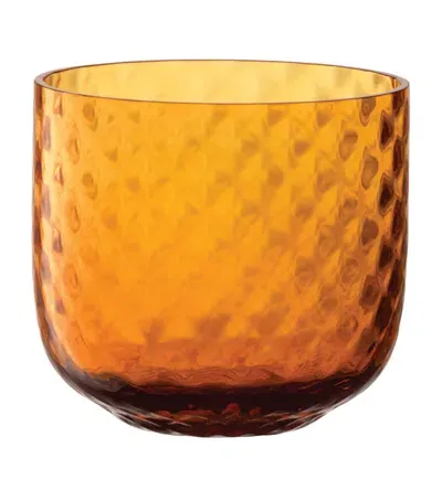 Lsa International Set Of 2 Dapple Tumblers In Orange