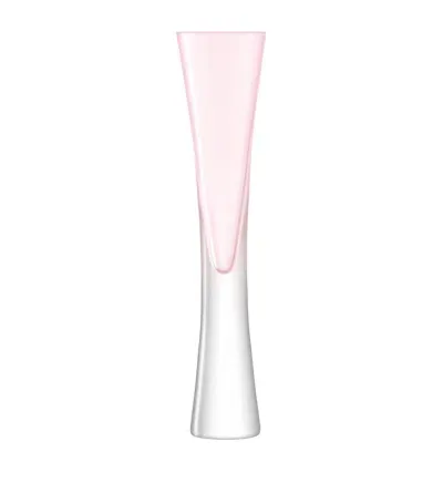 Lsa International Set Of 2 Moya Champagne Flutes In Pink