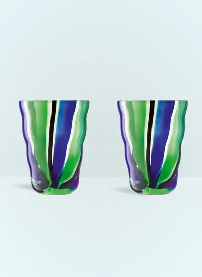 Lsa International Set Of Two Folk Tumblers In Multi