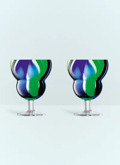 Lsa International Set Of Two Wine Glasses In Multi