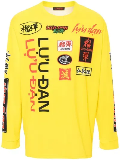 Lựu Đạn Graphic-print Jersey In Yellow