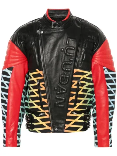 Lựu Đạn Padded Moto L-d Jacket In Black Red