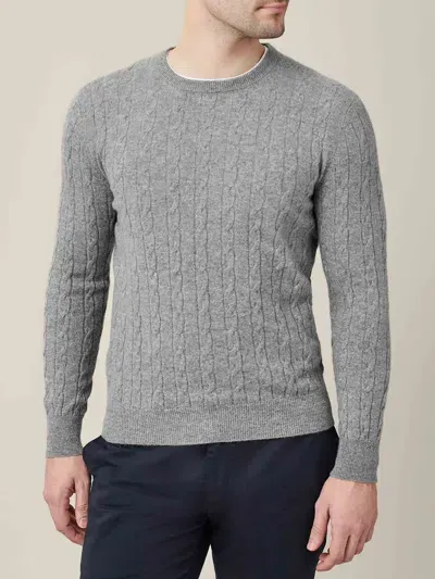 Luca Faloni Crew Neck Jumper In Dolomiti Grey