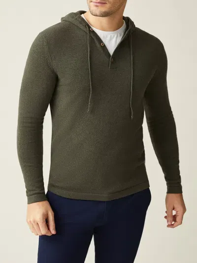 Luca Faloni Hoodie Jumper In Hunting Green