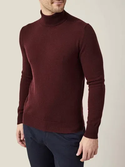 Luca Faloni Roll Neck Jumper In Lava Red