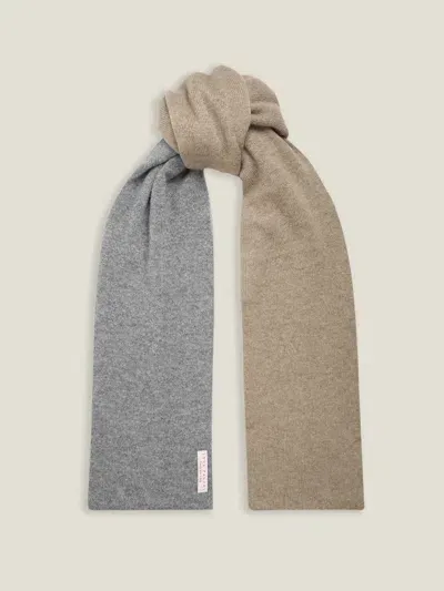 Luca Faloni Scarf In Camel/grey