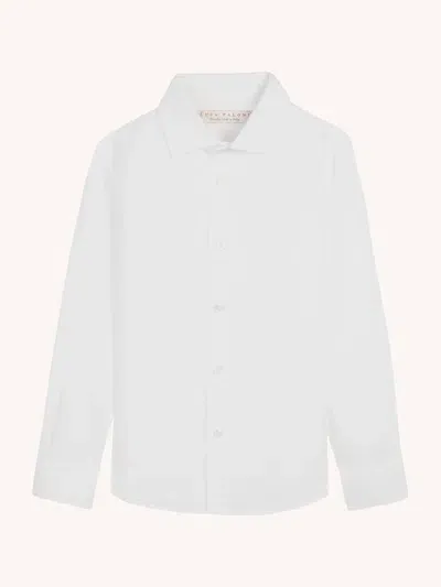 Luca Faloni Boy's Classic Portofino Shirt In White