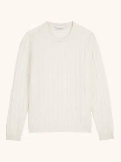 Luca Faloni Boys Crew-neck Jumper In White