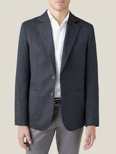 Luca Faloni Blazer In Charcoal Grey