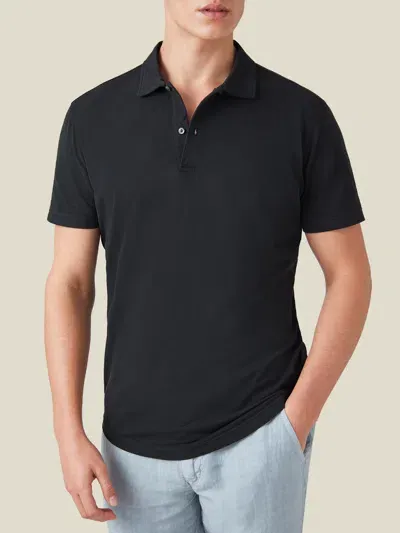 Luca Faloni Classic Polo In Black