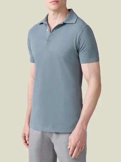 Luca Faloni Classic Polo In French Blue