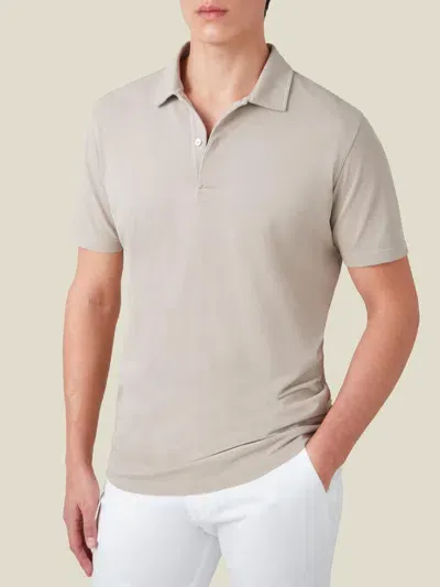 Luca Faloni Classic Polo In Oatmeal