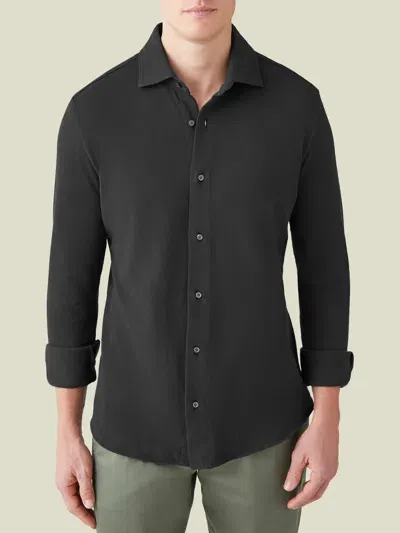 Luca Faloni Siena Shirt In Charcoal Grey