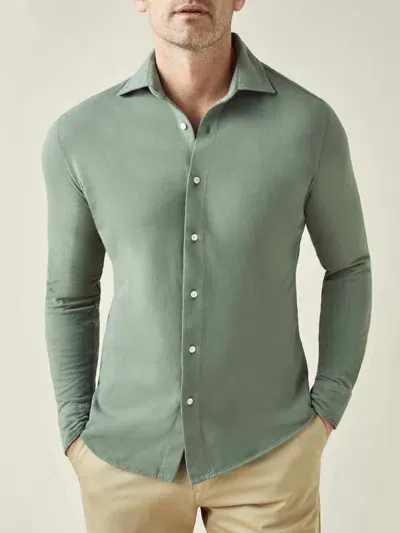 Luca Faloni Siena Shirt In Sage Green