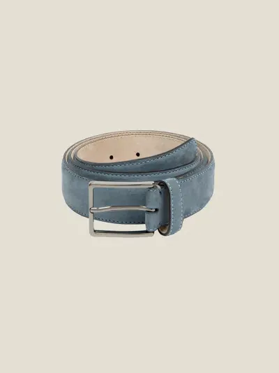 Luca Faloni Belt In Steel Blue