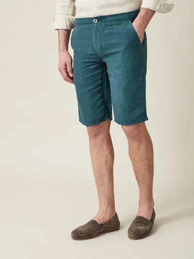 Luca Faloni Panarea Shorts In Marine Green