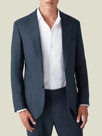 Luca Faloni Blazer In Navy Blue