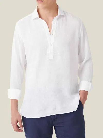 Luca Faloni Linen Ravello Shirt In White