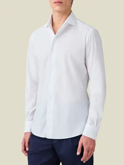 Luca Faloni Poplin Cotton Classic Shirt In White