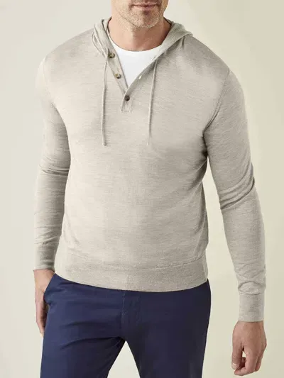 Luca Faloni Hoodie Jumper In Oatmeal