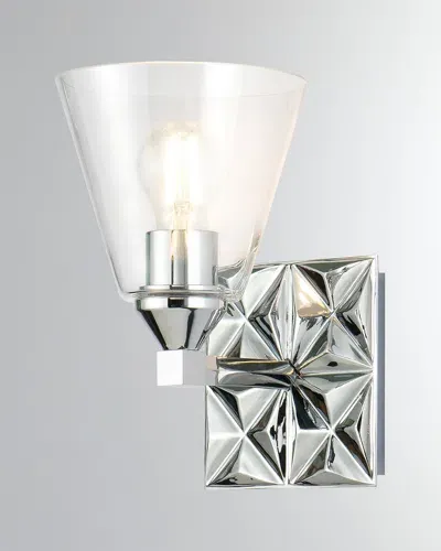 Lucas + Mckearn Alpha 1-light Bath Vanity Light In Silver