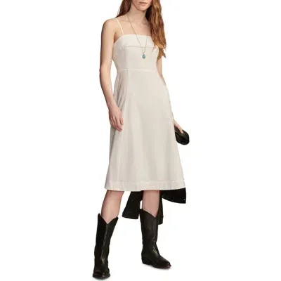 Lucky Brand A-line Midi Dress In White