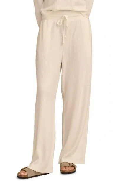 Lucky Brand Cloud Waffle Wide Leg Pants In Whisper White