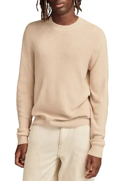 Lucky Brand Dorito Rib Crewneck Sweater In Oatmeal Heather