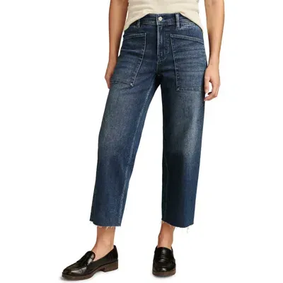 Lucky Brand Lucky Legend Patch Pocket Crop Wide Leg Jeans In Trail Mix